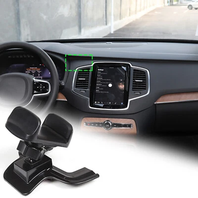 Fits For Volvo XC90 2015-2023 Center Control Phone Holder Black ABS - Image 1 of 4