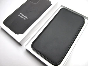 OEM Apple Leather Folio Cover Case for iPhone 11 Pro 5.8" (MX062ZM/A) - Black - Zdjęcie 1 z 6