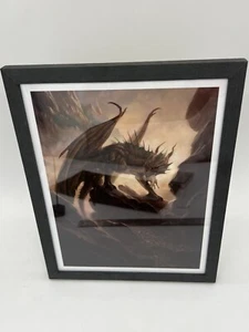 Todd Lockwood - Signed Framed Art Print - 8x11 - 2000- Mutant Dragon Lair D&D - Picture 1 of 4