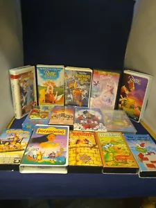 kids vhs lot 14 assorted many disney - Picture 1 of 8