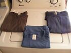 3 Mens Size 2X T-Shirt Bundle Cotton Shirt Top Blue Grey by Hanes EcoSmart
