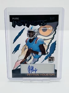 2024 Leaf Pro Set Pure PEYTON HOUSTON Instincts Auto Autograph /7 - Picture 1 of 2