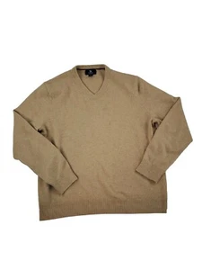 Lands In Cashmere Sweater Large 42-44 Men's Tan Brown - Picture 1 of 18