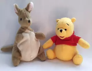 Disney Gund Winnie Puuh 5 Zoll Kanga 6 Zoll Plüschtiere 2er Set Vintage - Bild 1 von 7
