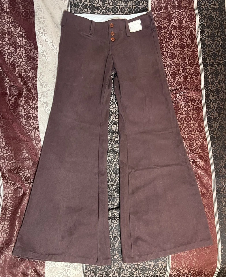 60s Vintage Hip Hugger Jeans Bell Bottom Women's Pants Deadstock, og Tags Intact - Image 1 of 4
