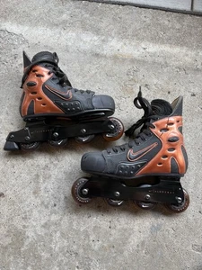 Nike Zoom Air Agitate Street Hockey Roller Blades Inline Skates Size 9 See Pics. - Picture 1 of 24