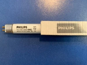 PHILIPS Fluorescent Lamp 24W 940 Cool White TL5 HO Lamp Tube T5 - Picture 1 of 3