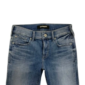 Express Jeans Stretch Denim Perfect Skinny Mid Rise Damen Gr. 2L - Bild 1 von 13