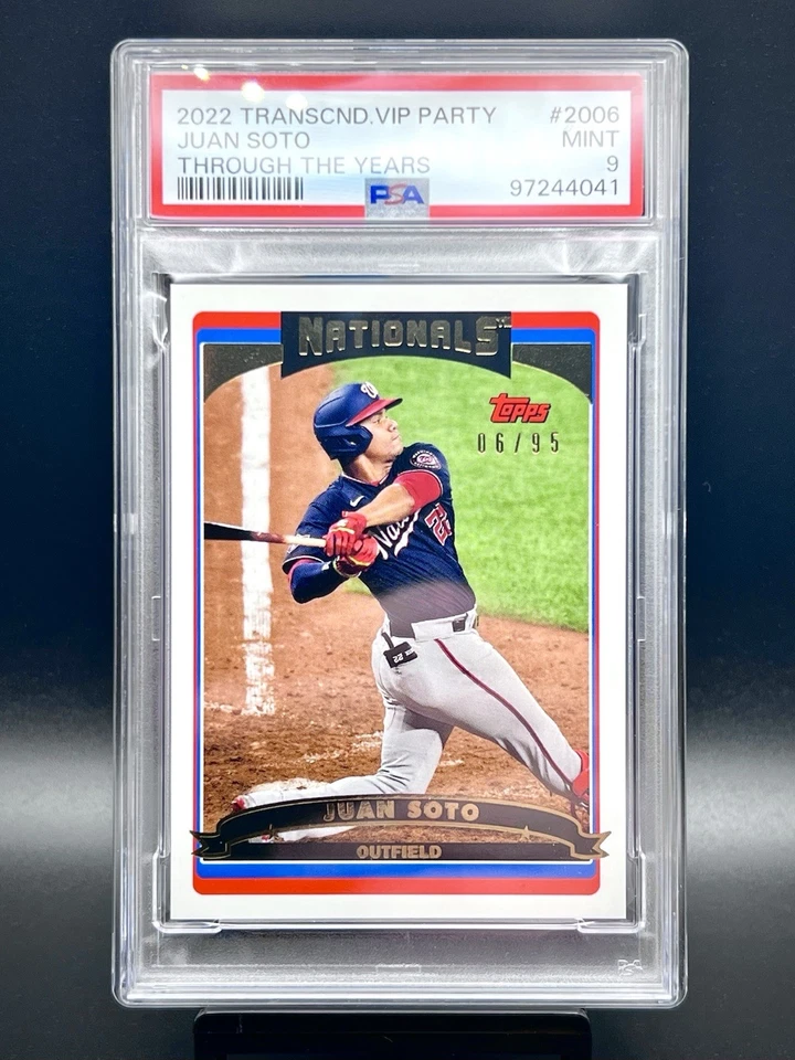 2021 Topps Transcendent Collection VIP Party #2006-JS Juan Soto Nationals PSA 9 - Image 1 of 2