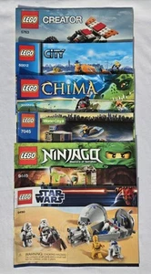 Lego Manual de Instrucciones Lote (6) 5763, 60012, 70001, 7045, 9440, 9490 - Imagen 1 de 2