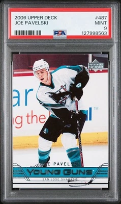 2006-07 Joe Pavelski PSA 9 Upper Deck Young Guns дебютант San Jose Sharks - Изображение 1 из 3