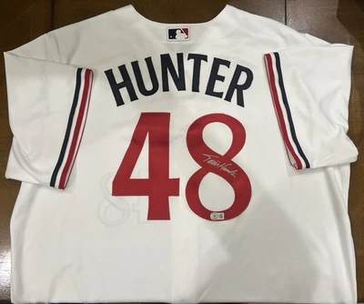 Torii Hunter Minnesota Twins MLB Jersey White Beckett Authentication Baseball - Image 1 of 3