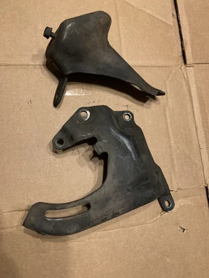 68-72 Olds V8 2-Pc Power Steering Brackets Oldsmobile Cutlass F85 442 - Image 1 of 4