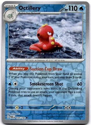 Octillery Reverse Holo Common SV04: Paradox Rift 034/182 NM - Image 1 of 2