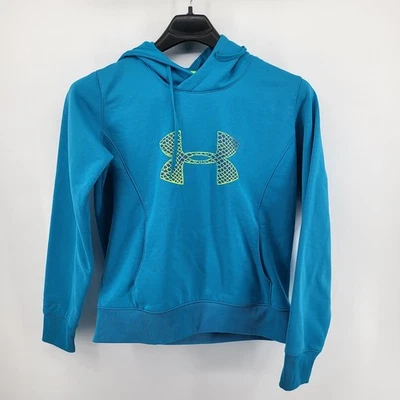 Under Armour Women's Size Large Hoodie Pullover Sweatshirt Activewear Logo Blue - Image 1 of 4
