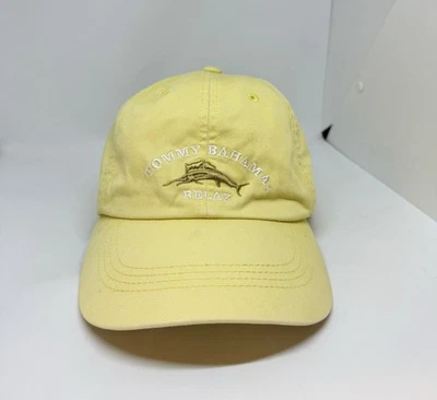 Tommy Bahama Relax Hat Yellow T.B. Cooler Recipe Men’s Adjustable Dad Cap Hat - Image 1 of 4