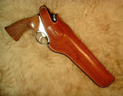 VINTAGE BIANCHI #5BHL LINED LEATHER HOLSTER FOR BIG S&W N FRAME 8 3/8" BARREL - Image 1 of 4