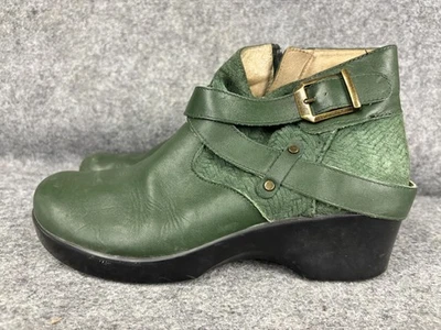 Alegria Eva-646 Botines Mujer Talla 9 Cuero Verde Cuña Comodidad EU 40 Foto 1 de 4