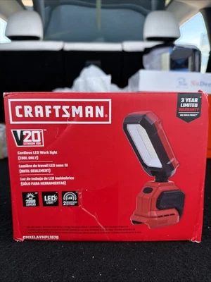 Craftsman Cordless LED Work Light V20 Tool Only Clip on  - Image 1 of 4