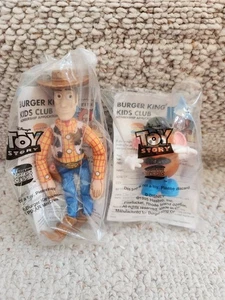 1995 Hasbro Toy Story Burger King Kids Club 6" Woody & 3" Mr Potato Head! Neu - Bild 1 von 10