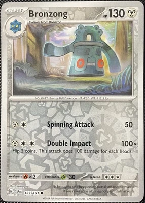 Bronzong 127/191 Sv08: Surging Sparks Reverse Holo - Pokémon Card - Image 1 of 2