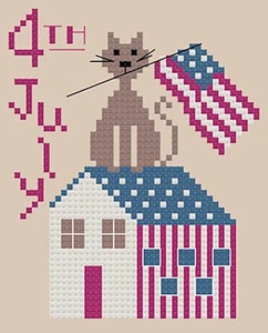 Gato patriótico ~ Romy's Creations - Imagen 1 de 1