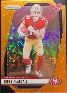 2024 PANINI PRIZM RICKY PEARSALL #383 ROOKIE RC ORANGE DISCO PRIZM 49ERS - Picture 1 of 2