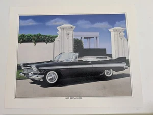 1957 Plymouth Convertible 11x14 Poster Druck - Bild 1 von 3