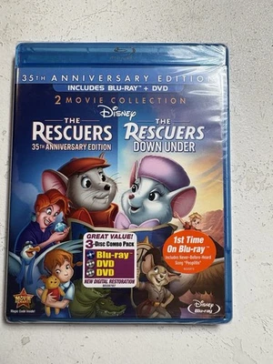 The Rescuers: 35th Anniversary Edition/The Rescuers Down Under Blu-ray/DVD - Image 1 of 2