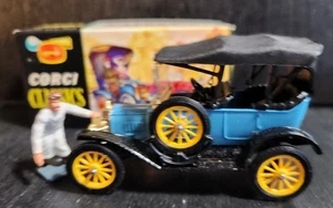 CORGI CLASSICS 9013 FOLD MODEL T 1915 BLUE NOS IN ORIGINAL BOX W/PAMPHLET NICE - Picture 1 of 11