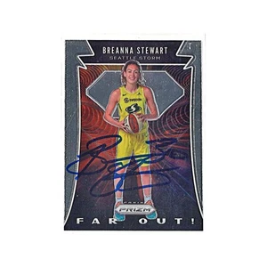 Breanna Stewart Autogramm 2020 Panini Prizm Far Out Trading Card (CX Auth) - Bild 1 von 2