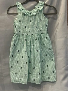 Seersucker CPC Classic Prep Childrenswear Anchor Dress Size 8 - Picture 1 of 3