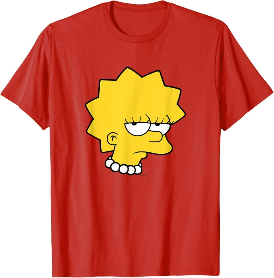 Camiseta Los Simpson Lisa Simpson Bored Big Face Foto 1 de 1