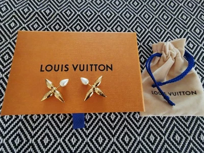 Ohrringe Ohrstecker Louis Vuitton Luisette Perlen-Tropfen selten - Bild 1 von 4