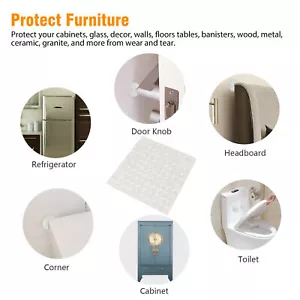 Clear Hemispherical Bumpers Rubber Pads Adhesive for Furniture 6*2mm 800 pcs - Picture 1 of 2
