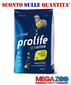 Prolife Dog Sensitive Adult Medium Large Coniglio e Patate 10 kg (Rabbit) - Foto 1 di 1