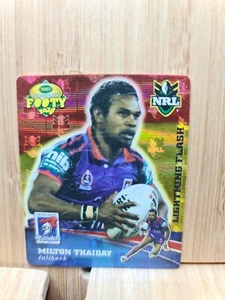 MILTON THAIDAY🏆Smiths 2007 #21 Knights NRL Gold Series Footy Tazo🏆 - Picture 1 of 2