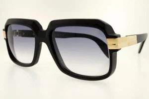 CAZAL SUNGLASSES 607 011 56MM MATT BLACK FRAME WITH GREY LENSES - Picture 1 of 7