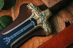 Handmade Scottish Claymore Sword, Medieval Sword, Battle Ready Viking Sword Gift - Picture 1 of 7