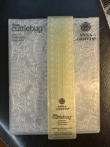Cricut Cuttlebug Anna Griffin Embossing Folder Amelie Lace EUC - Picture 1 of 3