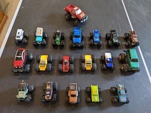 Lot of 19 Monster Trucks Die Cast Models Hot Wheels Soma Funline Die Cast Models - Picture 1 of 9
