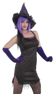 Vestido de Bruja Salvaje N' Bruja Malvada Negro Elegante Disfraz Halloween Adulto Foto 1 de 2