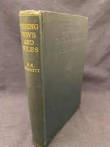 1929 SIGNED Fishing Ways and Wiles Major HE Morritt HC Rare De Walden Plates - Foto 1 di 11