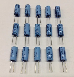 10 Stück Elkos Rubycon 4,7 µF / 63 V / 85°C - radial (M7486) - Picture 1 of 4