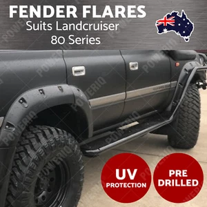 4 Wheel Fender Flares Set for Toyota Land cruiser 80 Series 1990-98 Jungle Flare - Picture 1 of 16