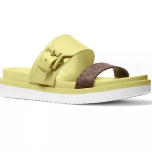 Michael Michael Kors Bo Slide Sandals Lime Size 6 - Picture 1 of 13