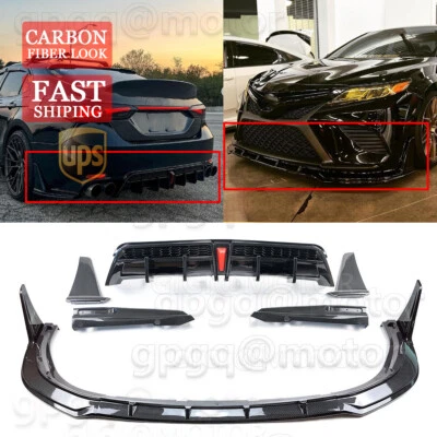 Difusor de parachoques delantero y trasero de carbono para Camry SE XSE 18-24 Yofer V2 Foto 1 de 4