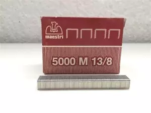 GRAFFETTE MAESTRI 5000 M 13/8 AGRAFES PUNTI METALLICI PER FISSATRICE PINZATRICE, - Imagen 1 de 1