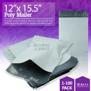 12"x15.5" Poly Mailer Shipping Mailing Packaging Envelope Self Sealing Bag Light - Picture 1 of 7