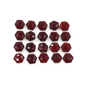 Natural Garnet Hydro 12 mm Hexagon Faceted Loose Gemstone Beads Jewelry Making - Picture 1 of 15